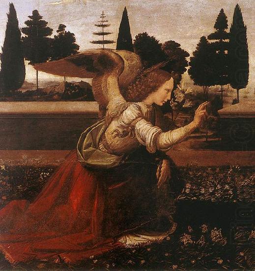 The Annunciation, LEONARDO da Vinci